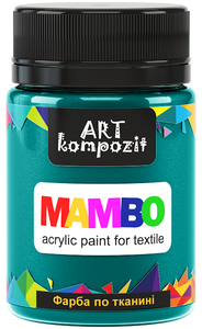 mambo acrylic paint for textiles, metallic and fluorescent colours deep green