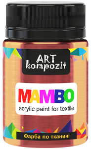 mambo acrylic paint for textiles, metallic and fluorescent colours bronze