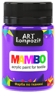 mambo acrylic paint for textiles, metallic and fluorescent colours lilac dreams
