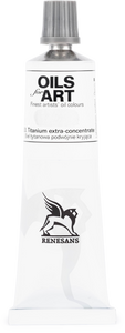 oil paint renesans 60 ml titanium white extra concentrate