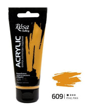 Load image into Gallery viewer, professional rosa gallery acrylic paint 60ml, all colours available ochre light
