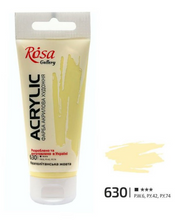 Load image into Gallery viewer, professional rosa gallery acrylic paint 60ml, all colours available naples yellow
