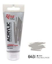 Load image into Gallery viewer, professional rosa gallery acrylic paint 60ml, all colours available warm grey
