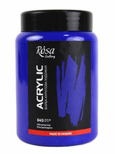Load image into Gallery viewer, professional rosa gallery acrylic paints 400ml, vibrant artist level colours ultramarine
