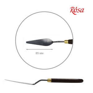 artist palette knives, made in italy, high quality & flexibility, rosa classic palette knife nº13
