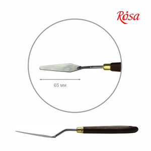 artist palette knives, made in italy, high quality & flexibility, rosa classic palette knife nº51