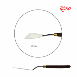artist palette knives, made in italy, high quality & flexibility, rosa classic palette knife nº63