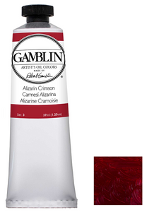 gamblin artist grade oil colors 37ml tubes alizarin crimson #3