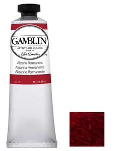 gamblin artist grade oil colors 37ml tubes alizarin permanent #3