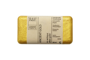 r & f encaustic paints 40 ml ancient gold