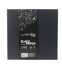 Load image into Gallery viewer, sketchbooks black paper, 96 pages, high quality, 80 grams/m2, drawing, painting 20 x 20 cm
