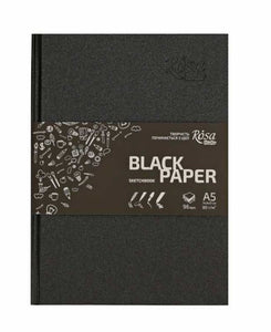 sketchbooks black paper, 96 pages, high quality, 80 grams/m2, drawing, painting