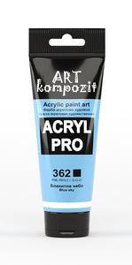 acrylic paint art kompozit, 75ml, 60 professional artist colours blue sky