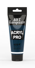 Load image into Gallery viewer, acrylic paint art kompozit, 75ml, 60 professional artist colours blueish green deep
