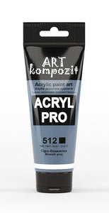 acrylic paint art kompozit, 75ml, 60 professional artist colours blueish grey