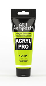 acrylic paint art kompozit, 75ml, 60 professional artist colours bright green