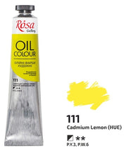 Load image into Gallery viewer, oil paint 45 ml tubes rosa gallery, professional artist colors, several colors cadmium lemon
