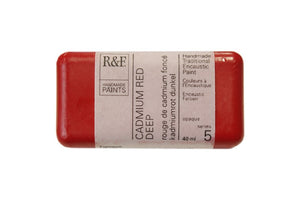 r & f encaustic paints 40 ml cadmium red deep