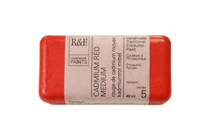 r & f encaustic paints 40 ml cadmium red medium