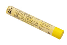 Load image into Gallery viewer, r &amp; f pigment sticks 38 ml cadmium yellow medium

