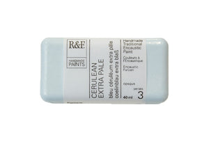 r & f encaustic paints 40 ml cerulean extra pale