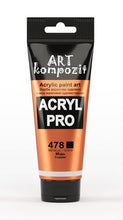 Load image into Gallery viewer, acrylic paint art kompozit, 75ml, 60 professional artist colours copper
