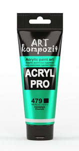 acrylic paint art kompozit, 75ml, 60 professional artist colours emerald