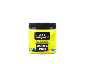 acrylic paint art kompozit, 430ml, professional artist colours fluorescent lime green