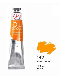 oil paint 45 ml tubes rosa gallery, professional artist colors, several colors golden yellow