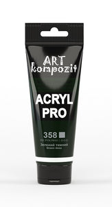 acrylic paint art kompozit, 75ml, 60 professional artist colours green deep