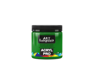 acrylic paint art kompozit, 430ml, professional artist colours green light