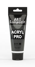 Load image into Gallery viewer, acrylic paint art kompozit, 75ml, 60 professional artist colours grey deep
