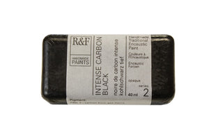 r & f encaustic paints 40 ml intense carbon black