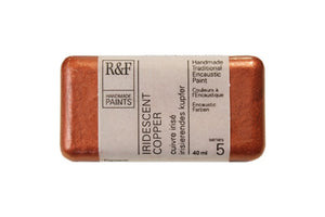 r & f encaustic paints 40 ml iridescent copper