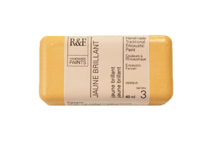 r & f encaustic paints 40 ml jaune brilliant