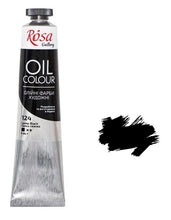 Load image into Gallery viewer, oil paint 45 ml tubes rosa gallery, professional artist colors, several colors lamp black
