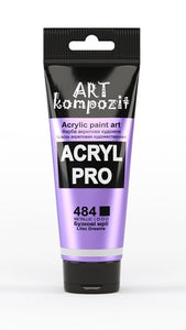 acrylic paint art kompozit, 75ml, 60 professional artist colours lilac dreams