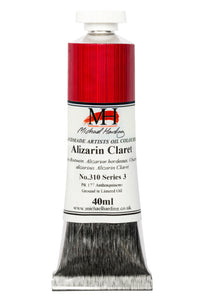 michael harding handmade oil paints 40 ml alizarin claret