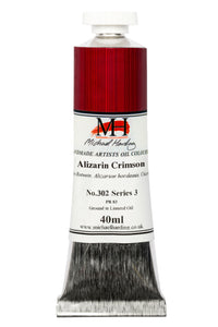 michael harding handmade oil paints 40 ml alizarin crimson
