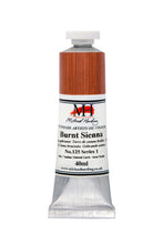 Load image into Gallery viewer, michael harding handmade oil paints 40 ml burnt sienna
