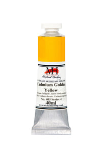 michael harding handmade oil paints 40 ml cadmium golden yellow