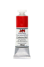 Load image into Gallery viewer, michael harding handmade oil paints 40 ml cadmium red
