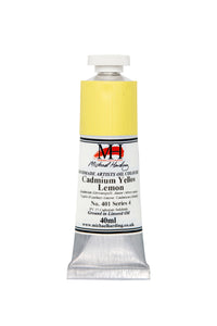 michael harding handmade oil paints 40 ml cadmium yellow lemon