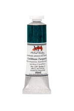 Load image into Gallery viewer, michael harding handmade oil paints 40 ml caribbean turquoise
