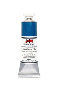 michael harding handmade oil paints 40 ml cerulean blue
