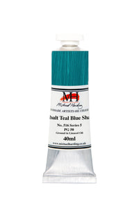 michael harding handmade oil paints 40 ml cobalt teal blue shade