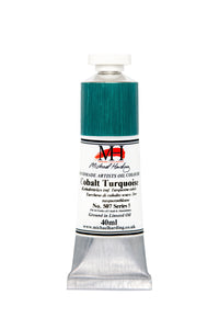 michael harding handmade oil paints 40 ml cobalt turquoise