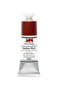 michael harding handmade oil paints 40 ml indian red