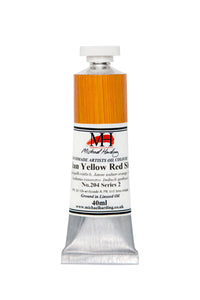 michael harding handmade oil paints 40 ml indian yellow red shade
