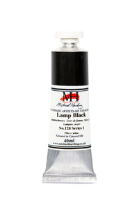 michael harding handmade oil paints 40 ml lamp black